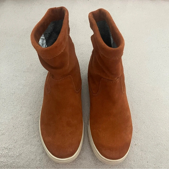 OluKai Kapa Moe Suede Boots-Women’s 6-Brown/Tan Leather-Boho-Bohemian-Festival - Picture 3 of 11